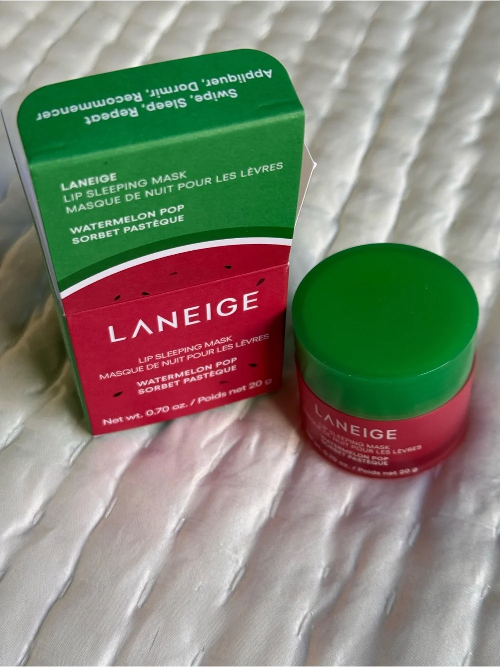 NEW LANEIGE Watermelon Pop Lip Sleeping Mask - Pink/Red